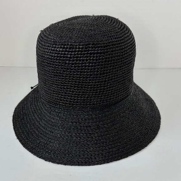 Coolibar Carolina Summer Cloche Black Hat UPF 50+ Adjustable One Size - Picture 3 of 12